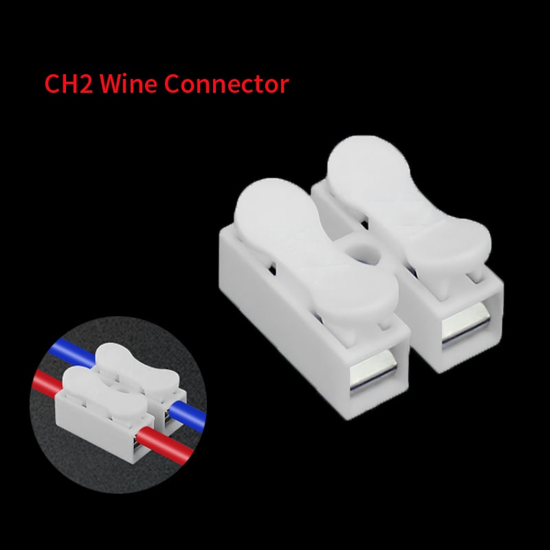 Bộ 5 Đầu Nối Dây Cáp Đèn LED CH2 2Pin 20x17.5x13.5mm