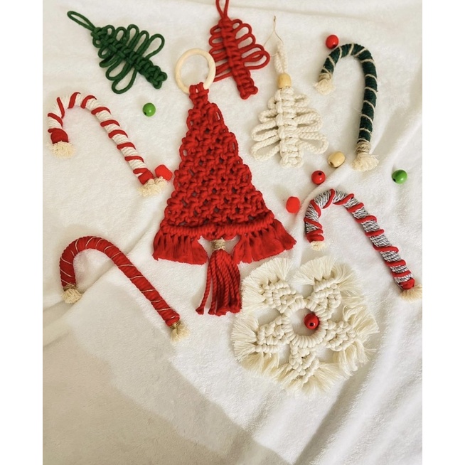 Phụ kiện trang trí noel cây thông mini, sản phẩm Yenyen Handmade