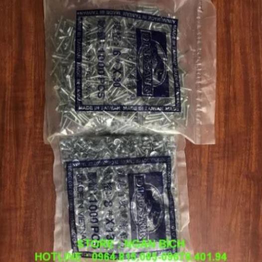 Vít tự khoan sắt , đầu nổi , đầu bẹt  100g