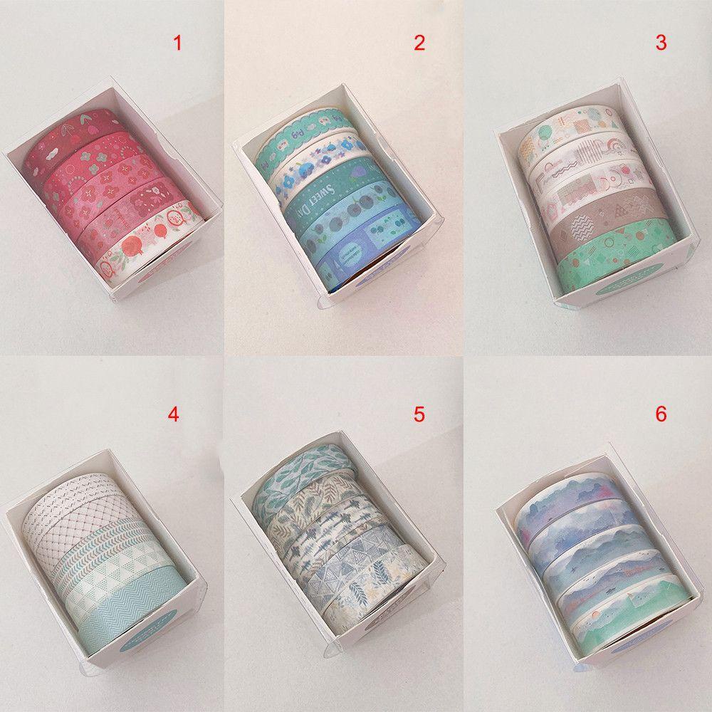 Bộ 5 Cuộn Băng Keo Dán Trang Trí Nhật Ký
