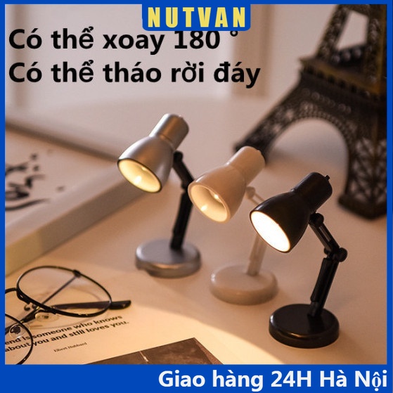 Đèn LED để bàn mini thiết kế đa chức năng có thể gập lại được dễ thương thiết kế độc đáo đáng yêu tiện dụng