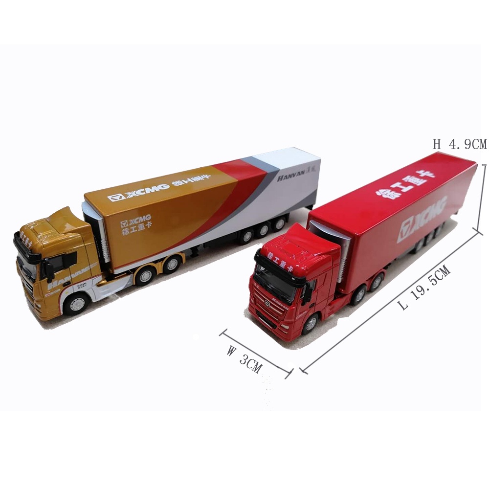 Mô Hình Xe Tải container G900 mini XCMG G900 Bằng Hợp Kim Tỉ Lệ 1: 87