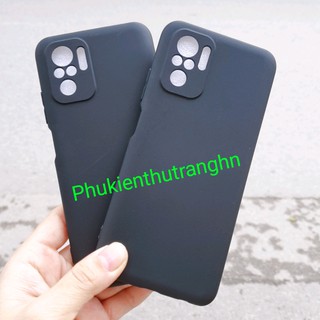Ốp lưng Xiaomi Redmi Note 10/ Note 10S/ Note 10 Pro dẻo đen cao cấp chống bám vân tay, có gờ nhô cao bảo vệ camera