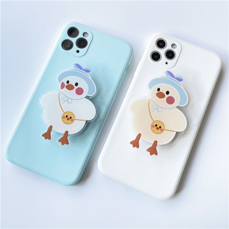Giá đỡ dán ốp điện thoại Chống điện thoại popsocket hình vịt đeo balo siêu xinh
