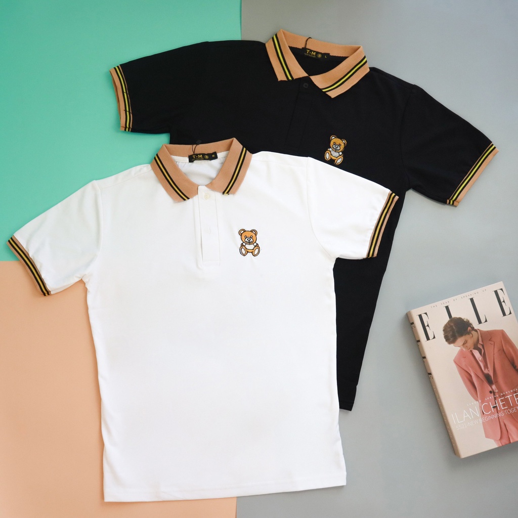 Áo thun polo nam SIMPLE cotton thoáng mát, thấm hút, không nhăn form regular, polo thêu