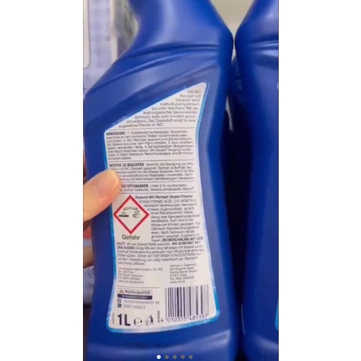 Tẩy bồn cầu Denkmit Ozean Frische Đức 1L - Shop Tiện Ích