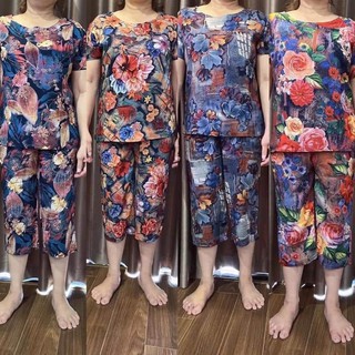 [FREE SHIP 50K-300K] BỘ LANH LỤA ỐNG  RỘNG CHO CÁC BÀ , CÁC MẸ  [42 - 75KG]