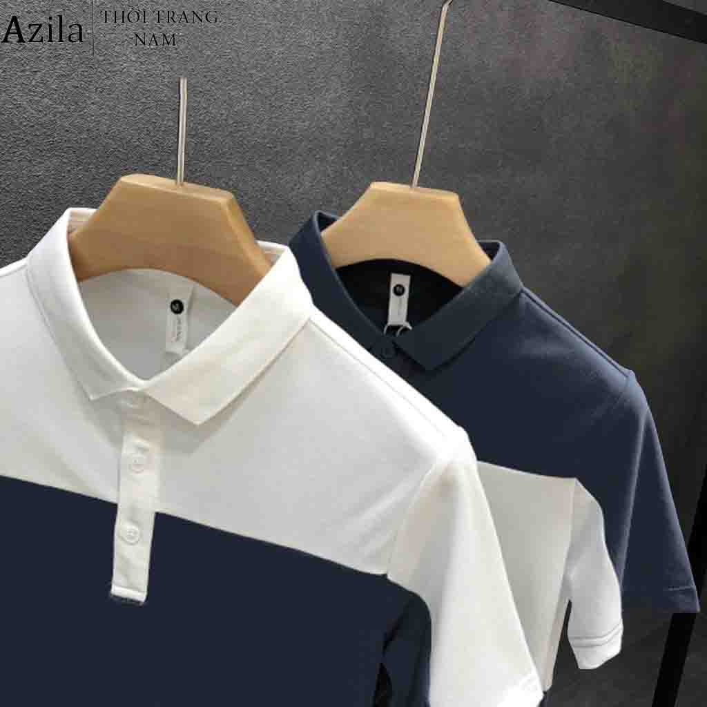 Áo Polo Nam Tay Ngắn, Áo Phông Nam Phối Màu Lich Sự Sang Trọng Chất Liệu Cotton Cá Sấu Cao Cấp - Azila - AC115 | BigBuy360 - bigbuy360.vn