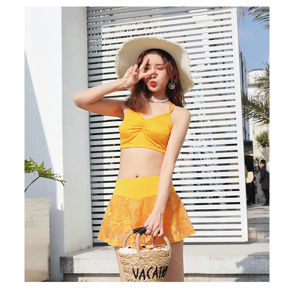 CÓ SẴN bộ đồ bơi nữ ren 3 mảnh mẫu mới nữ tính | BigBuy360 - bigbuy360.vn
