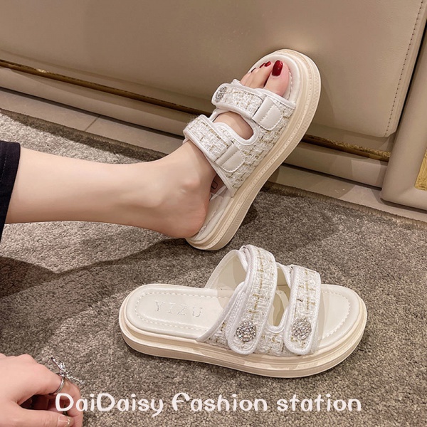 Daidaisy♥ Dép Sandal Đế Dày Phong Cách Thời Trang Mùa Hè Mới 2022