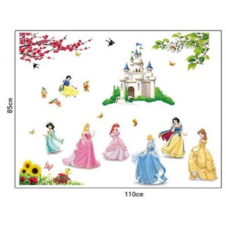 Decal dán tường hình công chúa cho bé