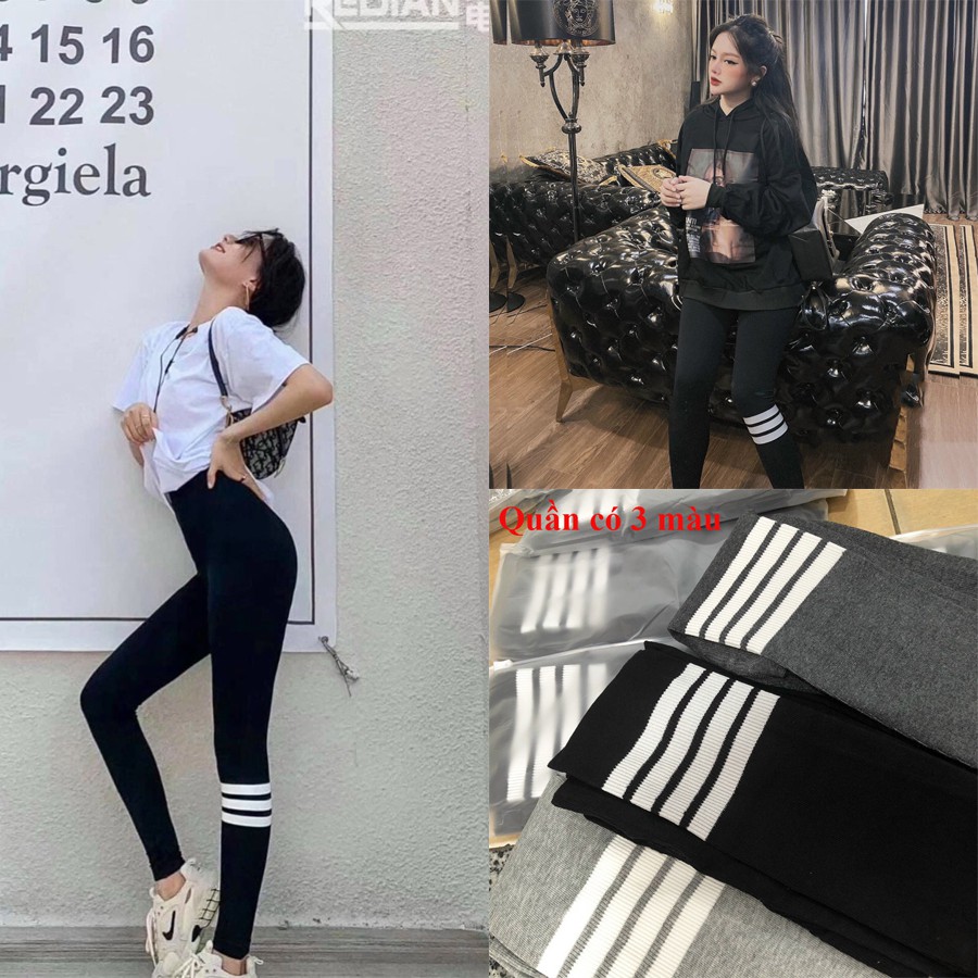 Quần legging tất len tăm TEMA - quần legging dài cạp cao gen bụng hàng Quảng Châu loại 1 dày dặn co giãn