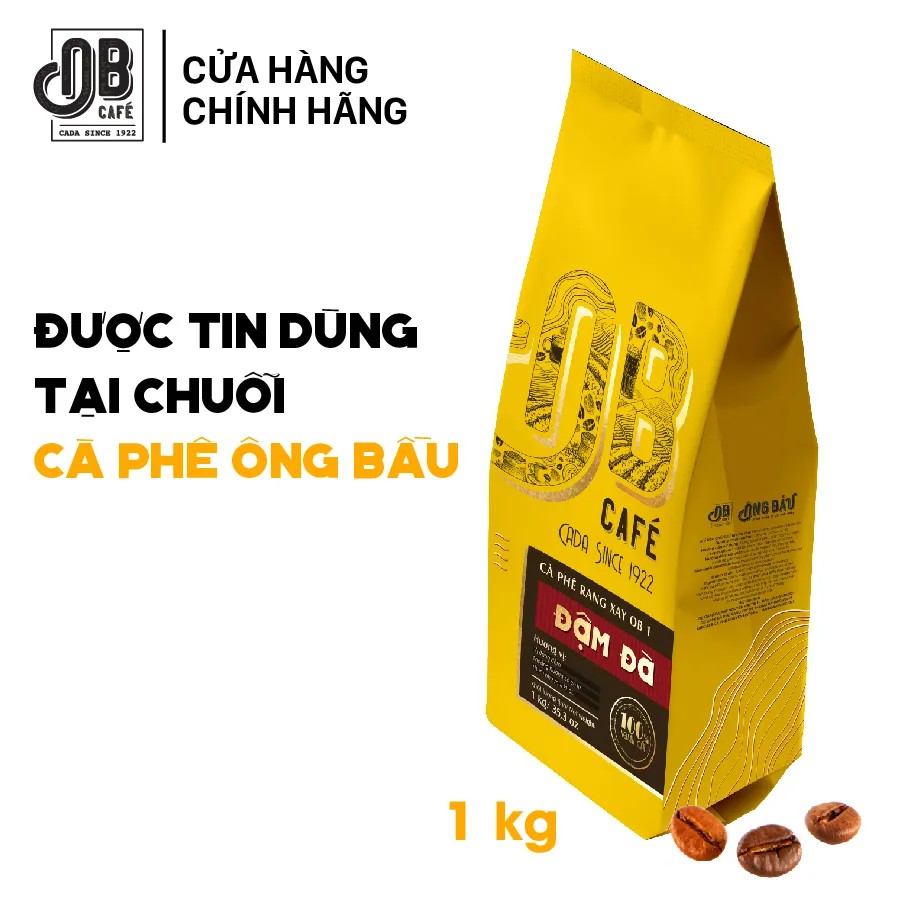 Ông Bầu Cà Phê Rang Xay OB1 Đậm Đà Túi 1kg