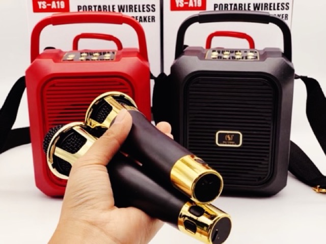 Loa Kéo Karaoke Mini YS-A19 Phiên Bản Nâng Cấp A20 A23 Kèm Mic Không Dây