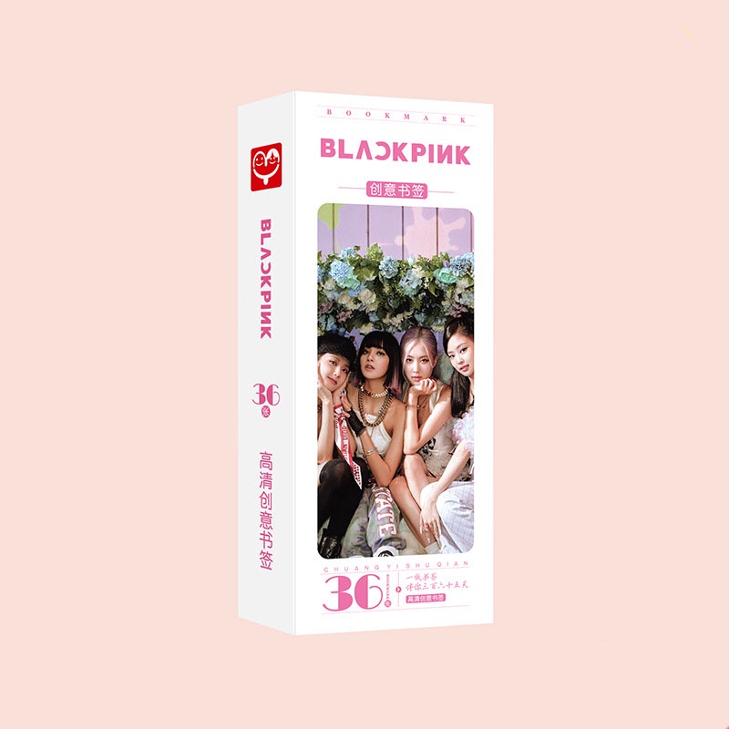 Bộ 36 Thẻ Đánh Dấu Trang Sách Hình BLACKPINK