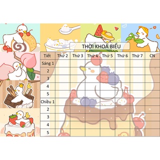 Thời Khoá Biểu vịt dake duck TKB65 khổ A5