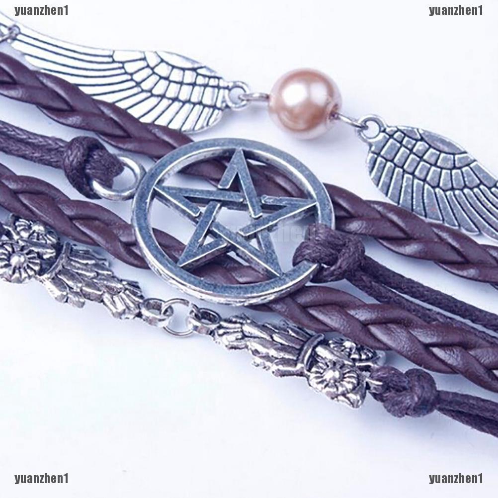 Vòng Tay Tình Bạn Dây Bện Mặt Hình Cú Và Cánh Thiên Thần