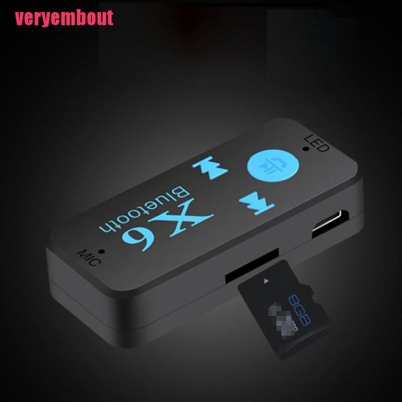Bộ Thu Tín Hiệu Bluetooth Không Dây X6 Đầu Cắm 3.5mm