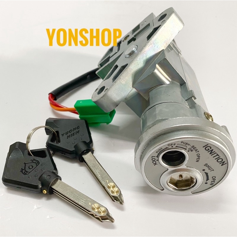 Bộ Ổ Khoá Xe Su Hayate Chìa 6 Cạnh Chống Trộm Cao Cấp Chính Hãng VƯƠNG NIỆM