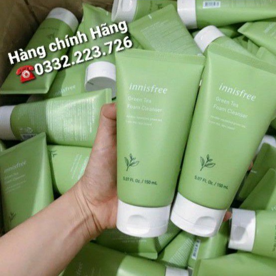 [Mẫu mới] Sữa rửa mặt trà xanh Innisfree Green Tea Foam Cleanser 150ml - MUSE HOUSE