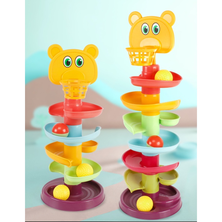 Đồ chơi 4 tầng cho bánh xoay hình thú dể thương