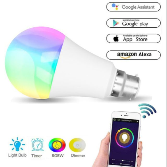 Bóng đèn Led 12w Smart lighting điều khiển bằng điện thoại thông minh Smartphone