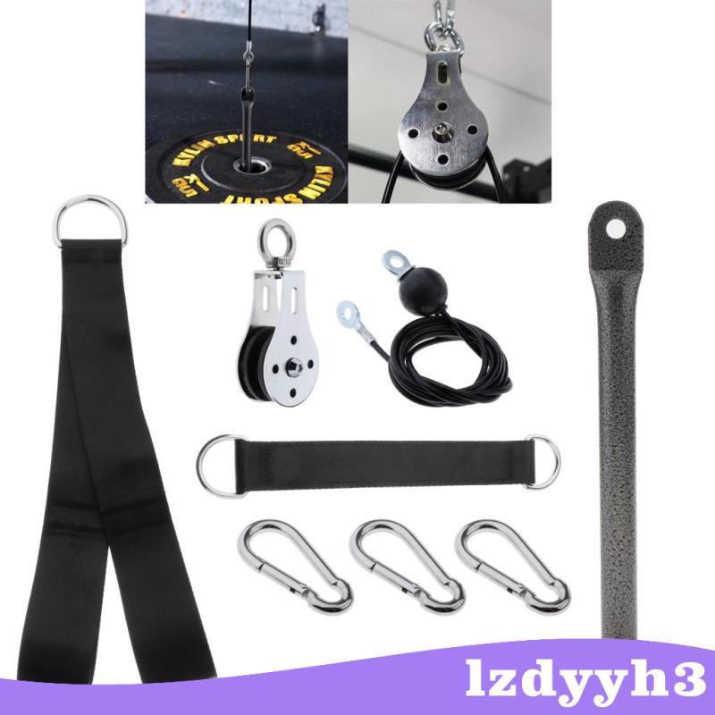 [giá giới hạn] Pulley Cable LAT System DIY Loading Pin, Hanging Strap, Pulley Triceps Strap Set