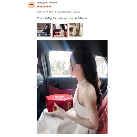 Váy nữ dự tiệc dáng midi Hana Dress H.I.U Fashin design , cổ yếm khoét lưng tiểu thư cao cấp sang trọng con gái HIU ROOM