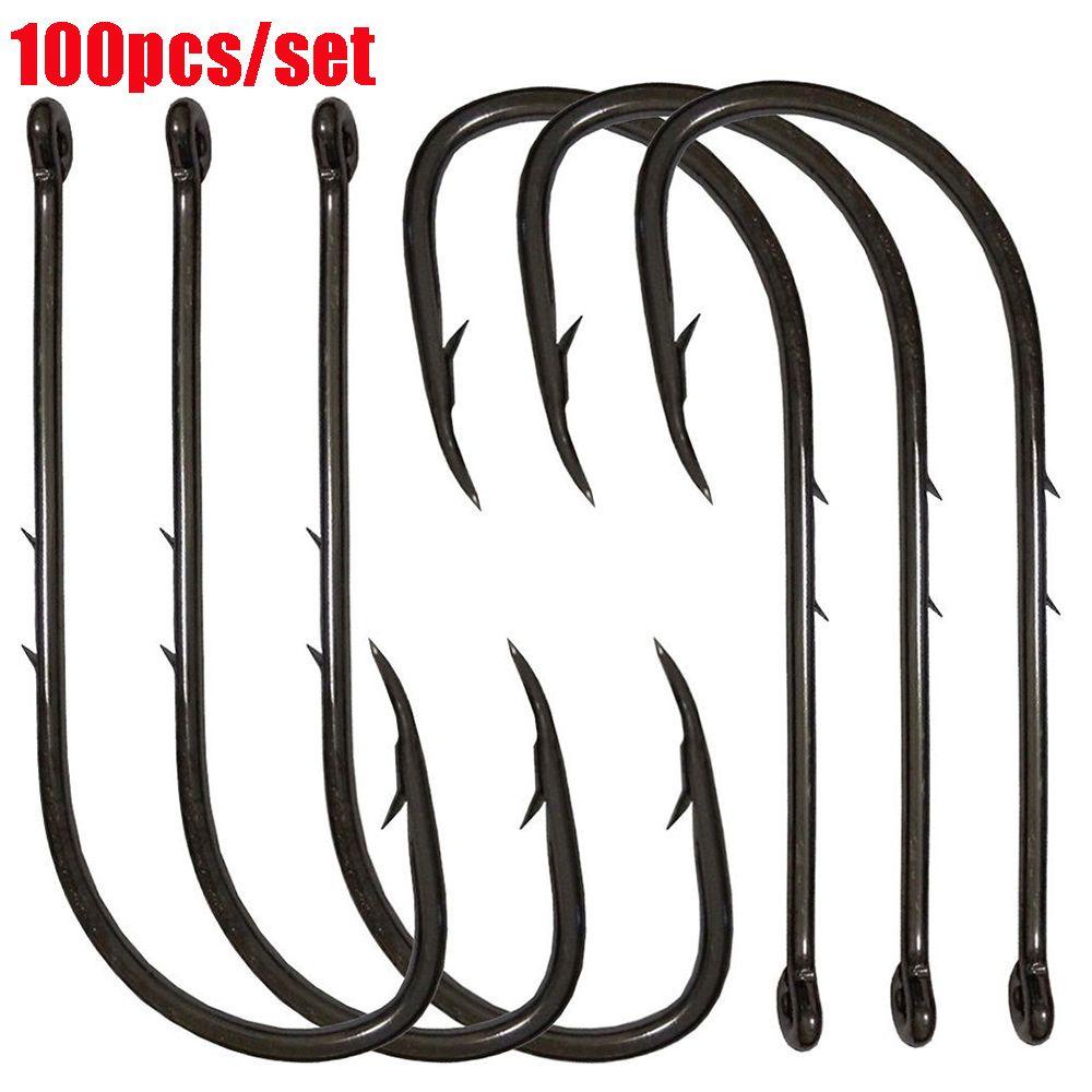 MUVAKO Bộ 100 Móc Câu Cá Chất Lượng Cao