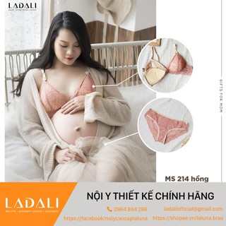 [HÀNG THIẾT KẾ] Áo Lót Cho Con Bú Sau Sinh, Áo Ngực Cho Mẹ Bầu Chống Chảy Xệ + Quần Lót Bầu - S214 Hồng