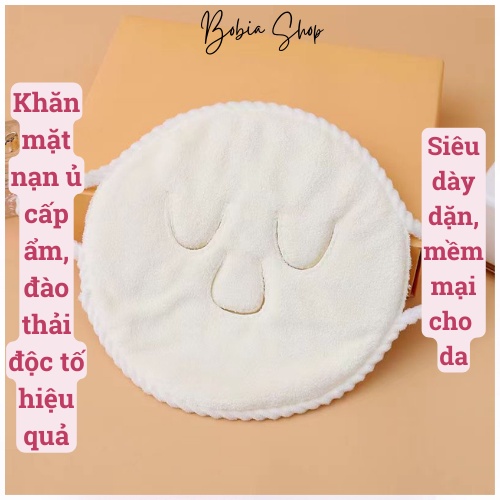 Khăn mặt nạ đắp mặt xông hơi nóng lạnh chăm sóc da cao cấp với loại vải bông sợi