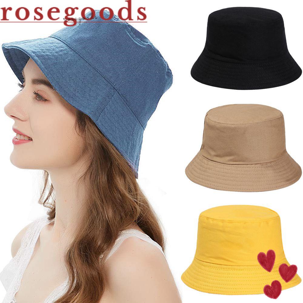 Nón Bucket Hoạ Tiết Hoa Hồng Chống Tia UV Thời Trang Xuân Hè Có Thể Gấp Gọn Tiện Lợi