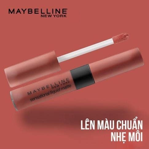 [Thanh lý] Son kem lì nhẹ môi phiên bản tông đất Maybelline New York Sensational Liquid Matte The Nudes 7ml