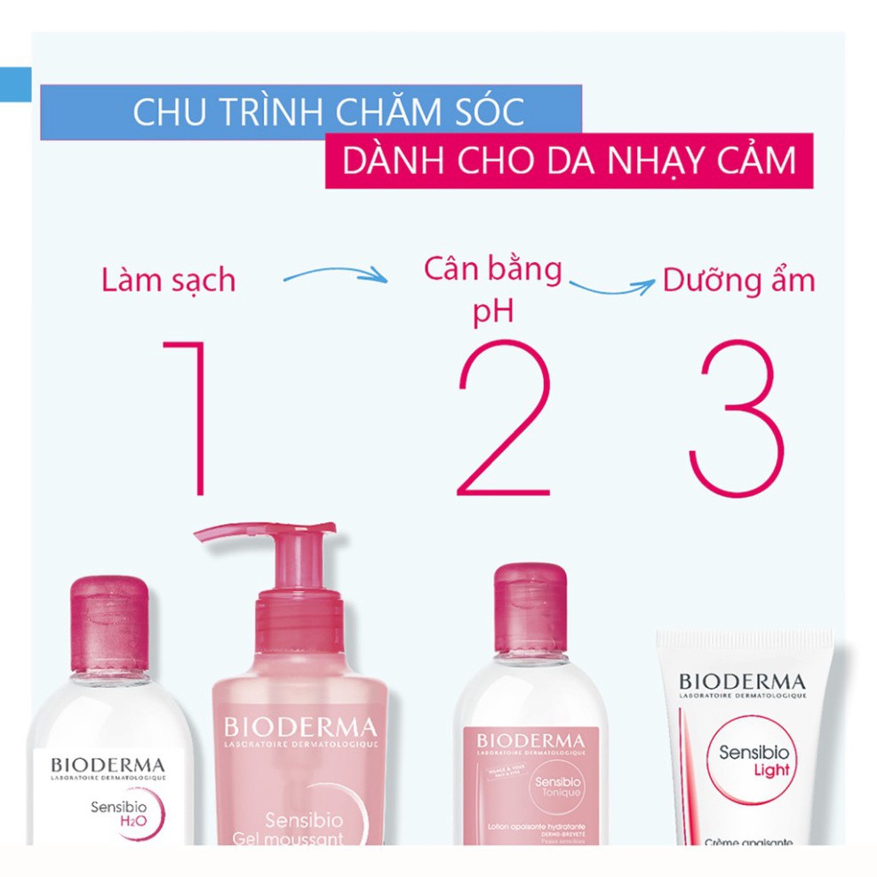 Dung dịch cân bằng dưỡng ẩm và làm dịu da Bioderma Sensibio Tonique - 250ml