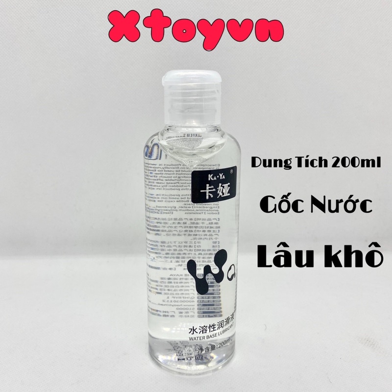 Gel Bôi Trơn Ka Ya 200ml Vô Trùng - Chống Dị Ứng - Gốc Nước