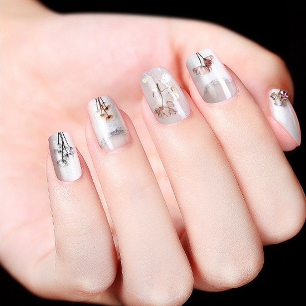 Sticker dán móng hoạ tiết hoa