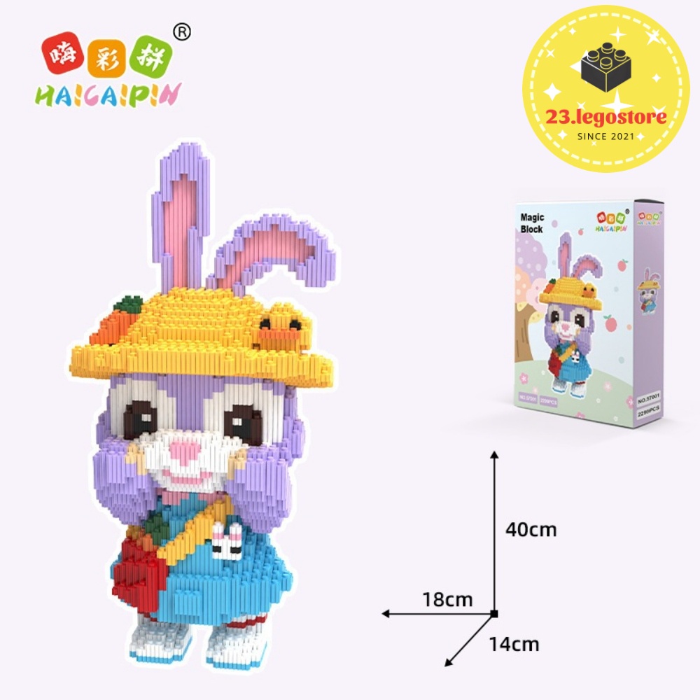 Bộ đồ chơi lắp ghép Lego Thỏ đáng yêu dành cho bé gái (4 màu), Đồ chơi lắp ráp dành cho bé cực yêu