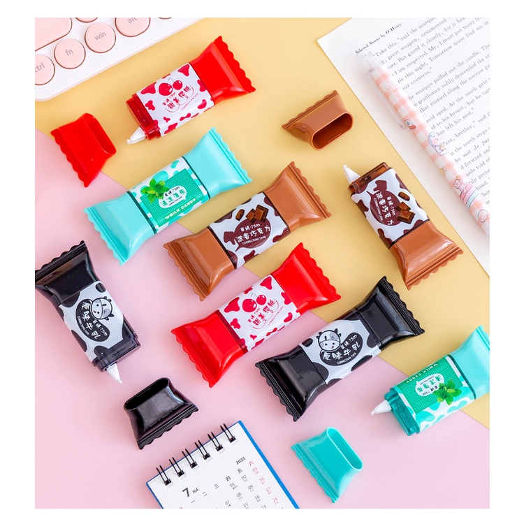 Bút Xóa Băng Kéo Nước Cute Văn Phòng Phẩm Dễ Thương Hình Vỏ Kẹo VPK6