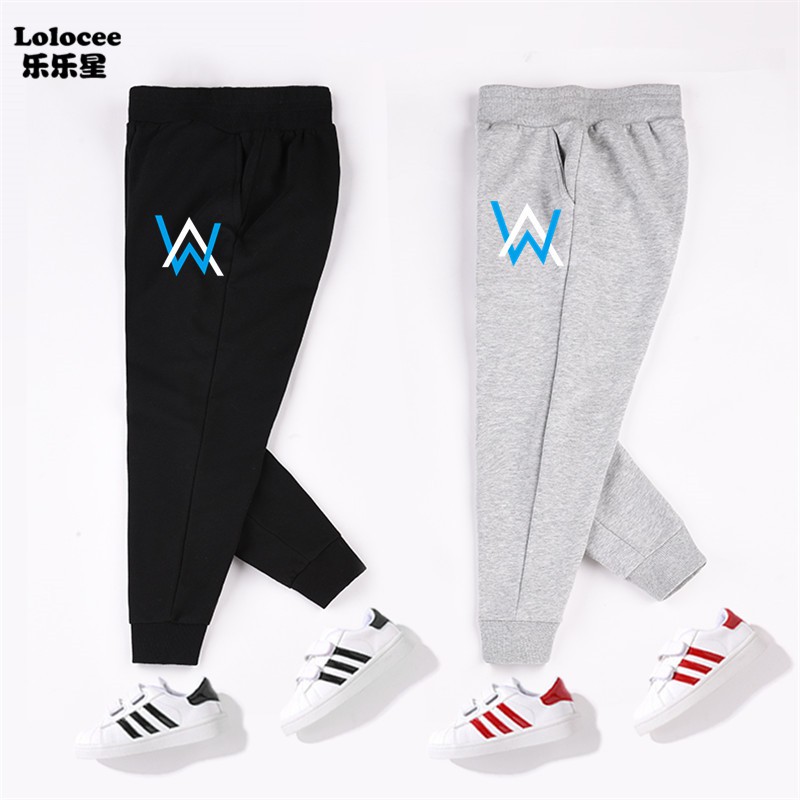 Quần Jogger Cotton In Logo Alan Walker Cổ Điển Cho Nam