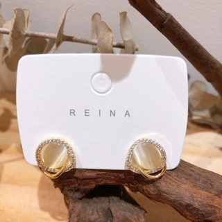 Khuyên Tai Hình Oval Nhỏ Nhiều Lớp Đính Đá Zircon Kiểu Mới