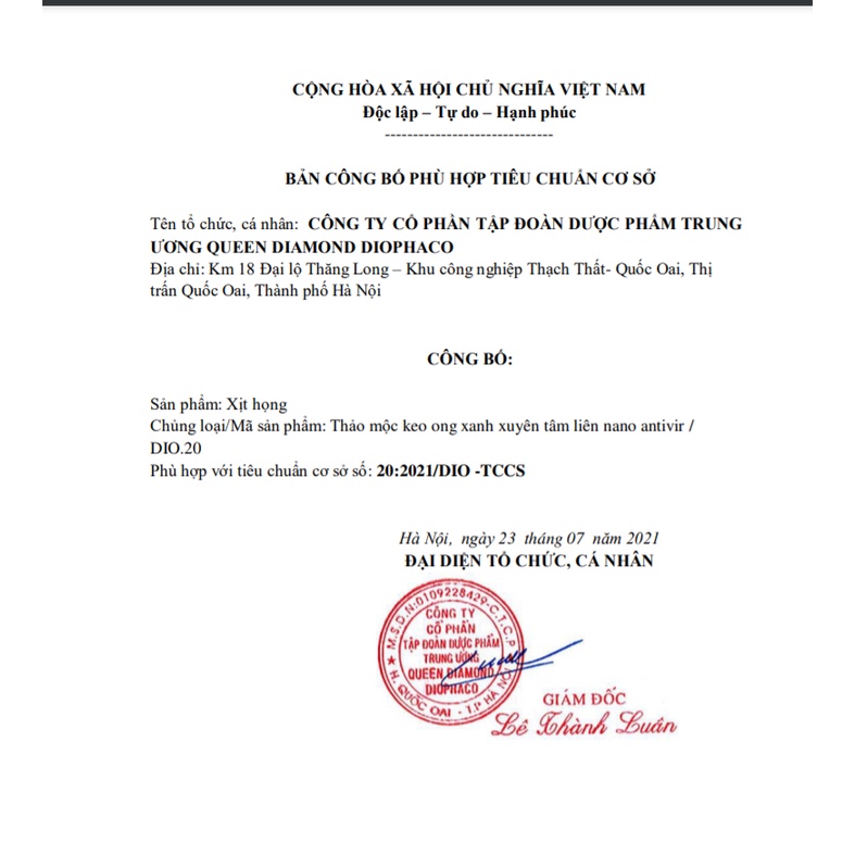 Xịt Mũi Họng Xuyên Tâm Liên Nano