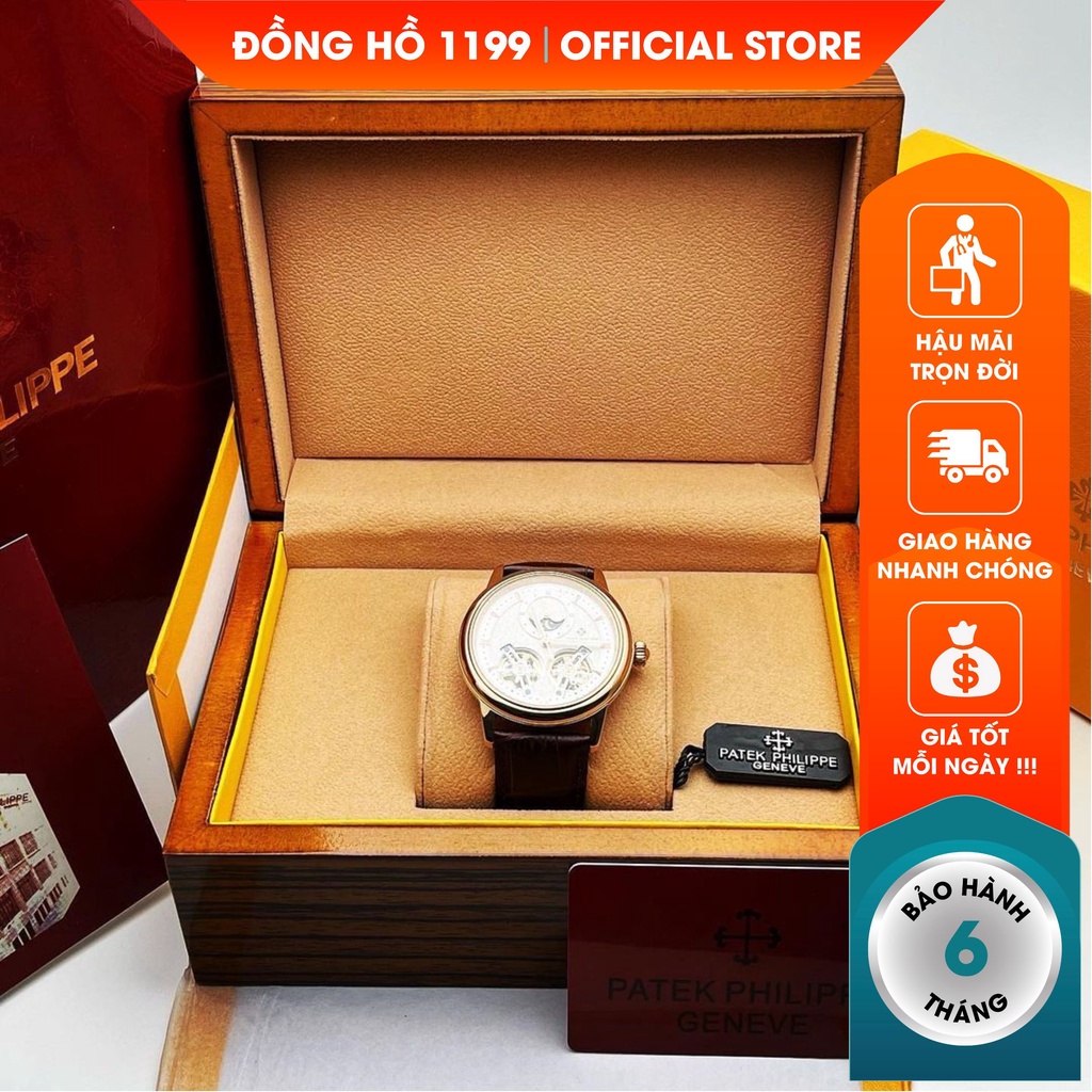 [QUÀ TẶNG] Đồng hồ cơ - Đồng Hồ Dây Da Nam Sang Trọng Lịch Lãm Bản Limited Chỉ Còn Vài Chiếc 5396.KL- 1199 Watches