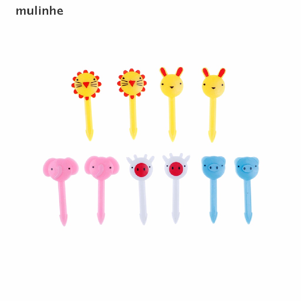 Set 10 Nĩa Ăn Trái Cây Hình Động Vật Dễ Thương