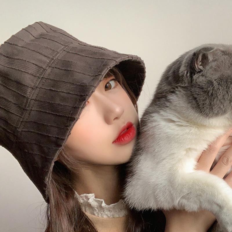 Mũ bucket hai mặt thời trang nữ phong cách Hàn Quốc