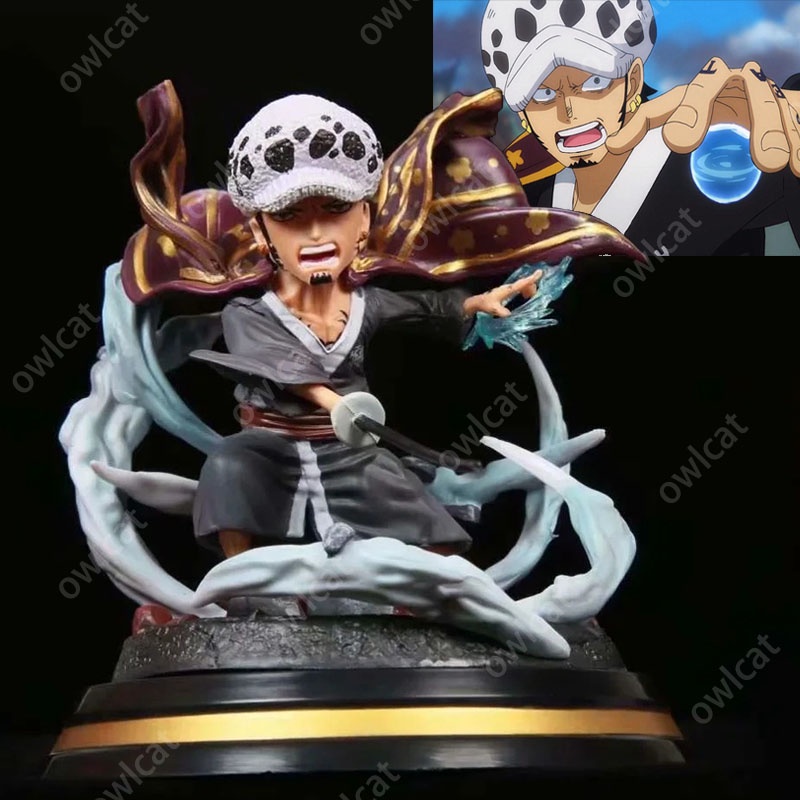 One Piece Model LAW Figure  Seven Warlords of the Sea One Piece Cartoon PVC GK Packed in Box Scene Rejuvenation Doctor Wanokuni Heart Pirates