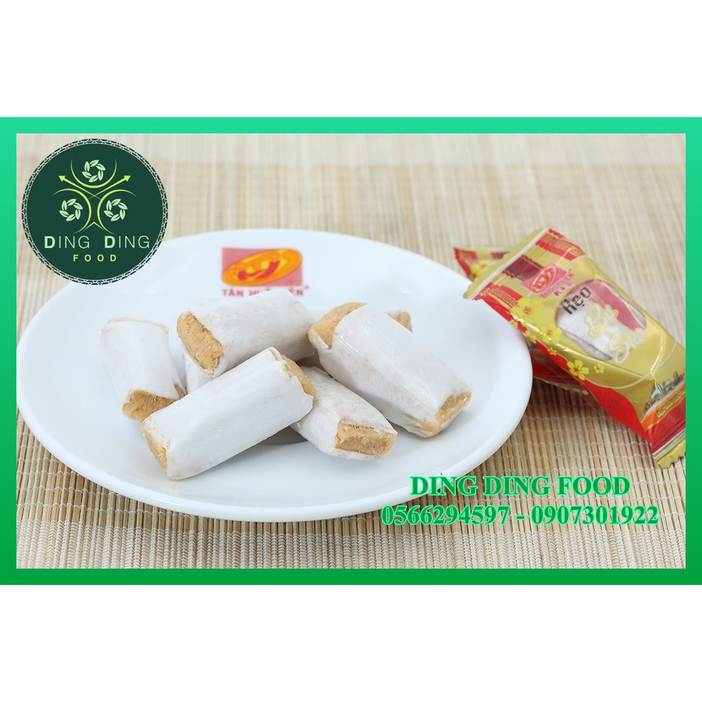 [ 1 Bịch 380g ] Kẹo bơ sữa đậu phộng cao cấp ( Kẹo kéo hay kẹo dồi lạc vừng ) Tân Huê Viên - DING DING FOOD