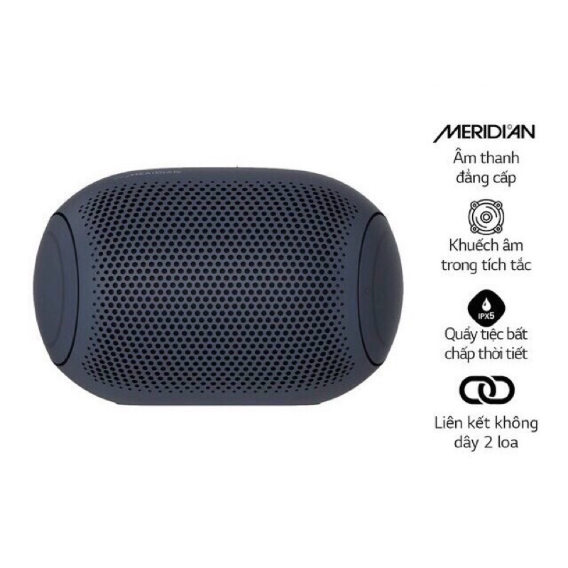 Loa Bluetooth Di Động LG Xboomgo PL2 - Hàng Chính Hãng - Màu Xanh Đen