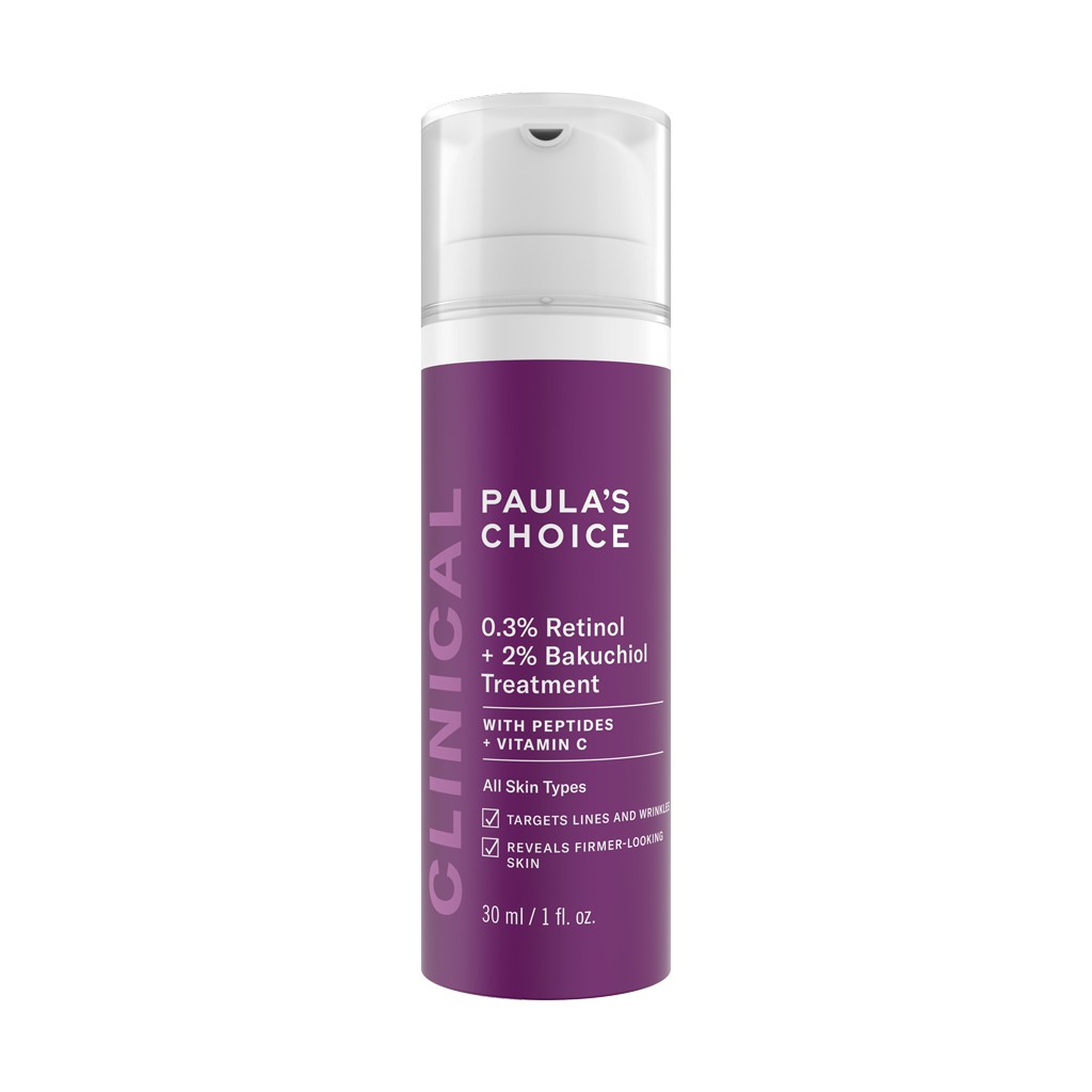 Bộ sản phẩm Paula's Choice Niacinamide 20% và 0.3% Retinol+ 2% Bakuchiol 20/30ml