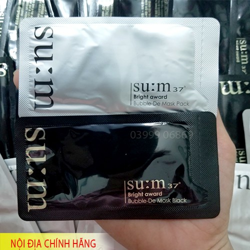 Mặt nạ thải độc bọt Sum 37