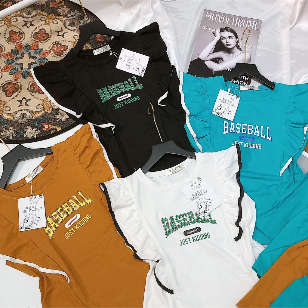 Bộ Baseballl viền bèo xinh xẻo (kèm ảnh thật,video) | BigBuy360 - bigbuy360.vn